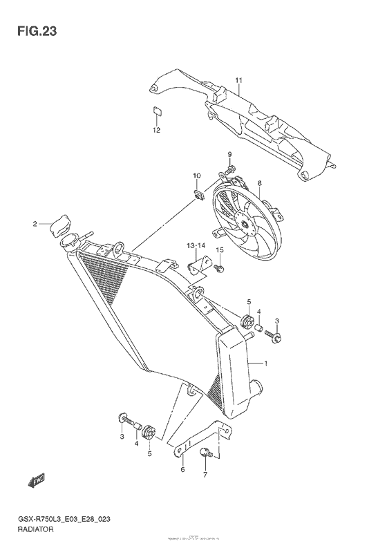 GSX-R750 Radiator (E03)