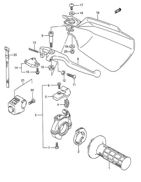 Right handle switch