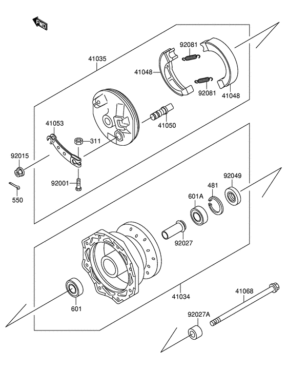 RM60 Передняя втулка
