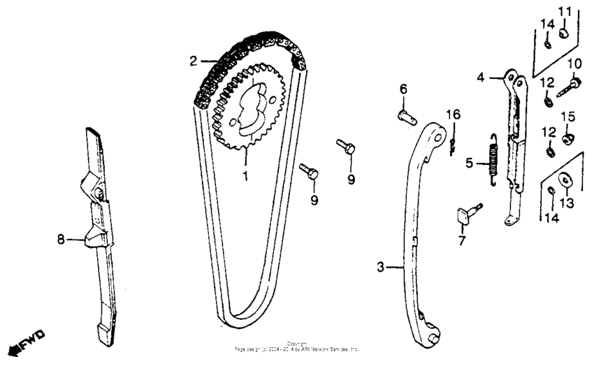 CB400 Cam chain + tensioner