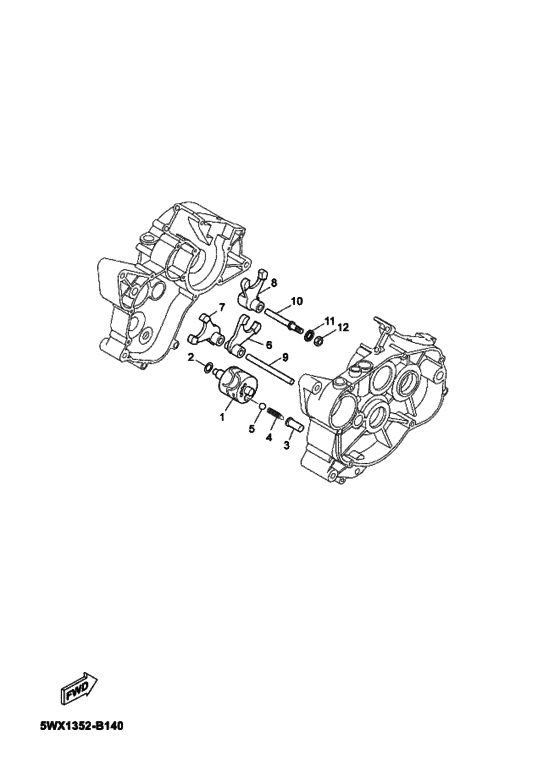 Shift cam & fork