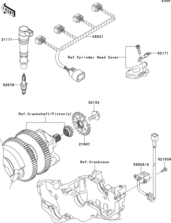 ZX1400 Система зажигания
