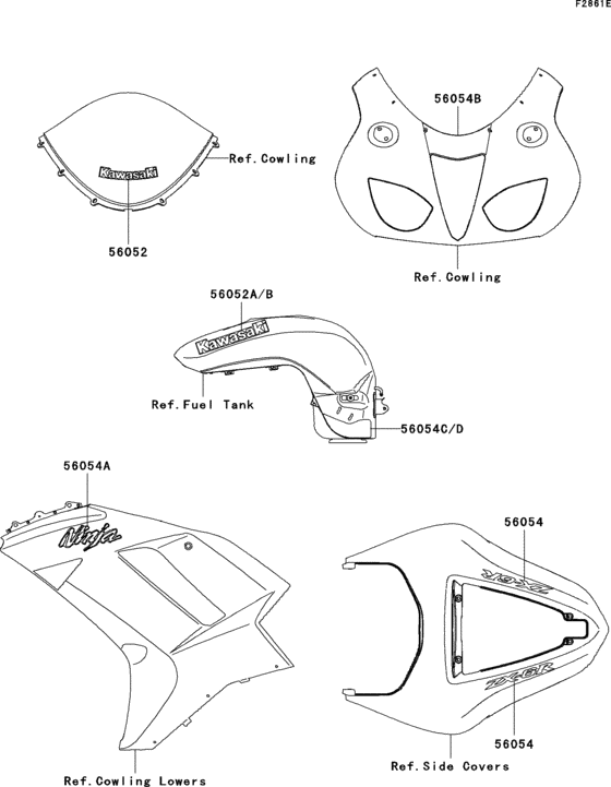 ZX600 Decals(green)(p8f)