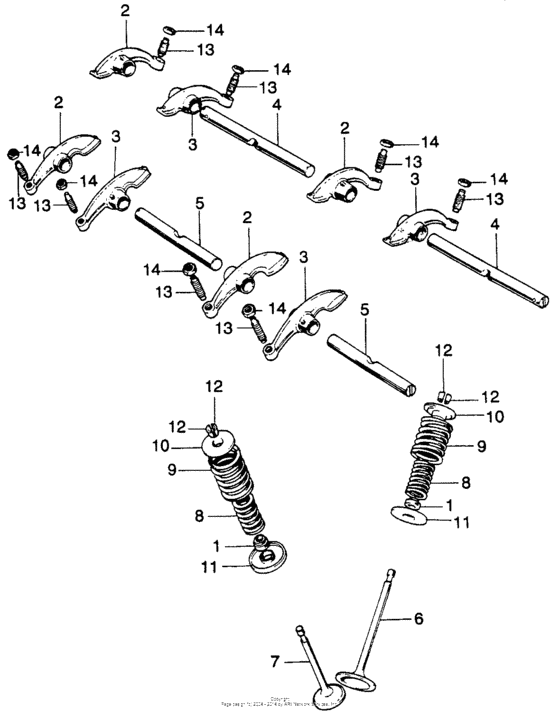 Valve + rocker arm