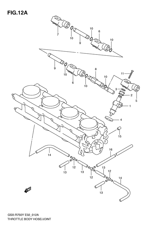 Throttle body hose/joint
