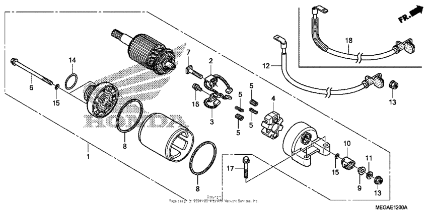 VT750C Стартер