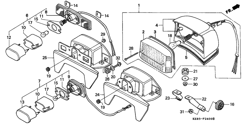 Taillight unit ass`y