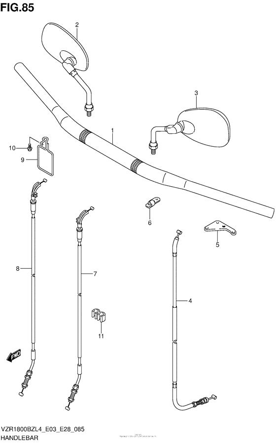 Handlebar (Vzr1800Bzl4 E33)