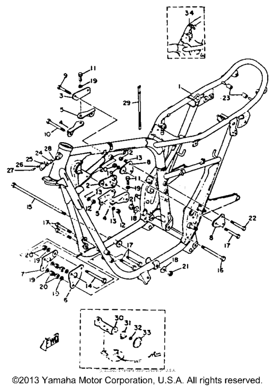 Frame - engine bracket