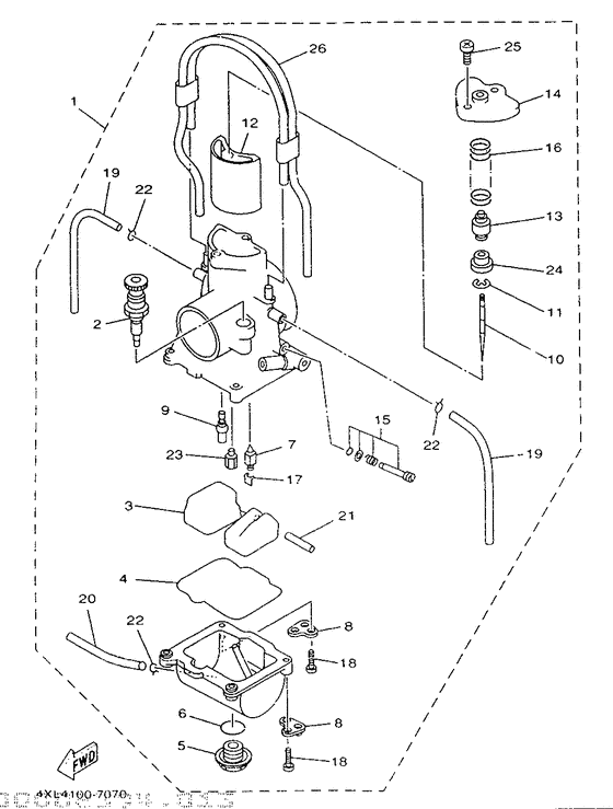 WR250Z Карбюратор