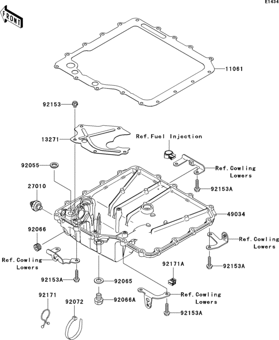 ZX1400 Маслянный поддон