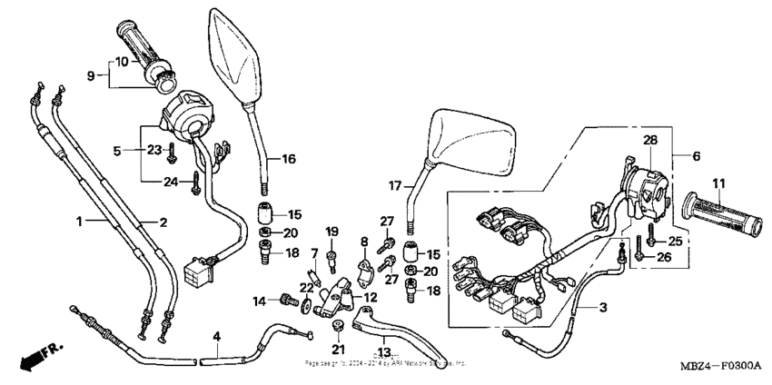 Handle lever + switch