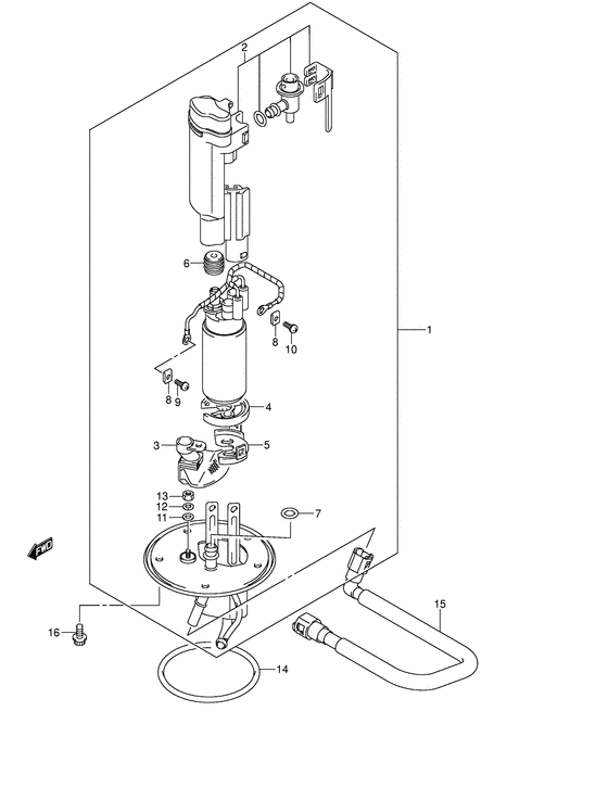 GSX1400 Топливный насос