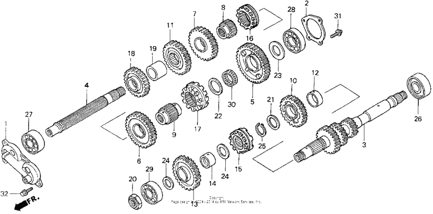 GL1500A Трансмиссия