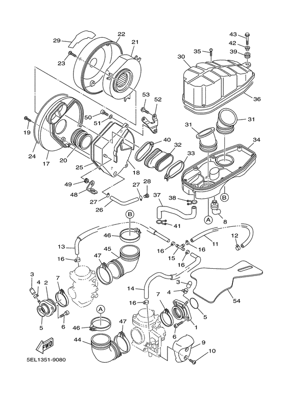 XVS1100 Впускная система