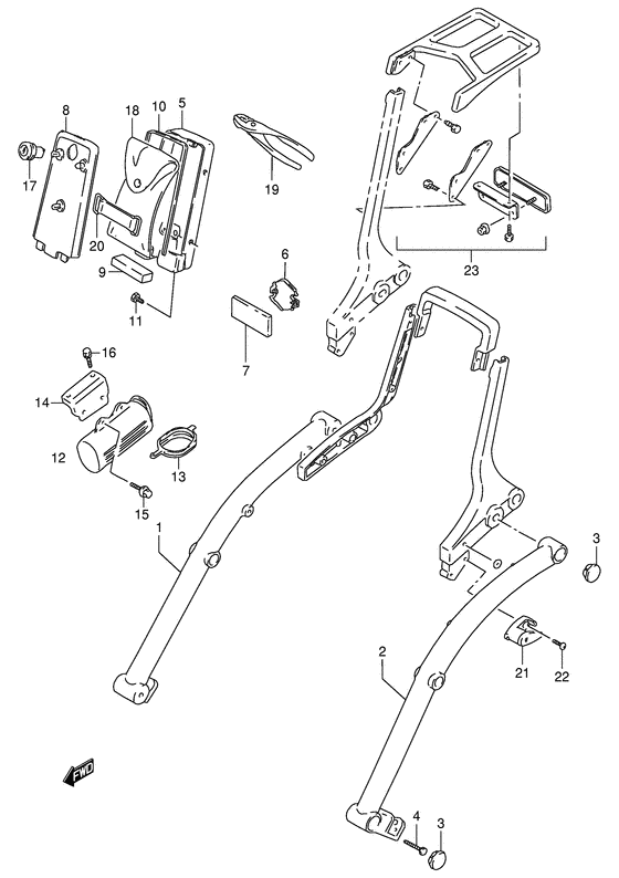 Frame handle grip