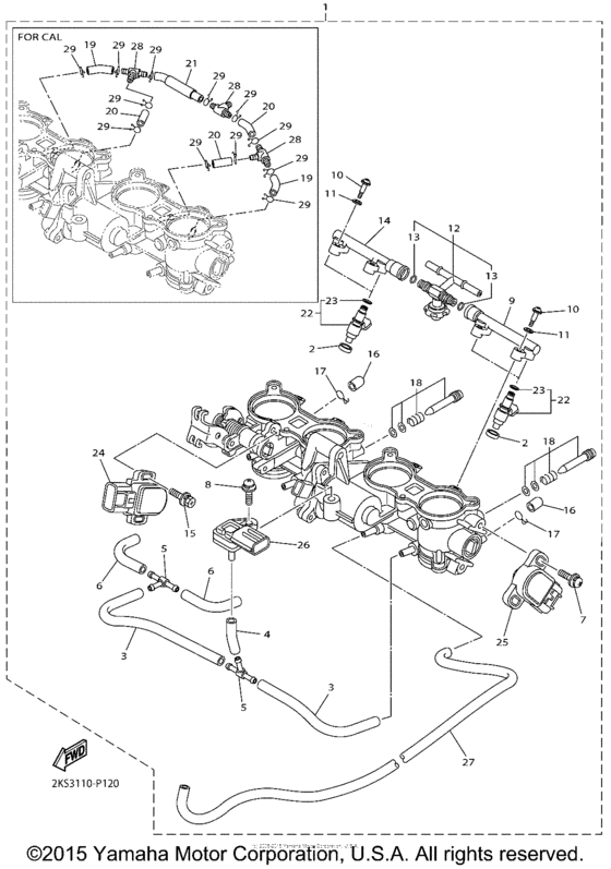 YZF-R1 Впускная система