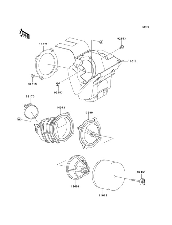 KX65 Воздушный фильтр