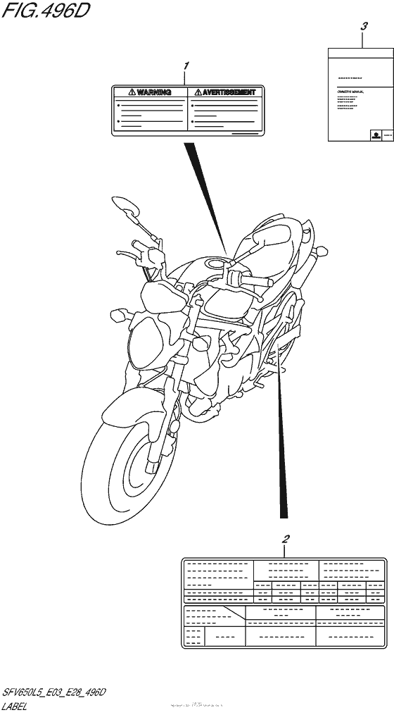 SFV650 Label (Sfv650Al5 E28)