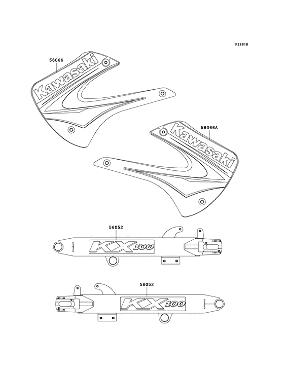 KX100 Наклейки