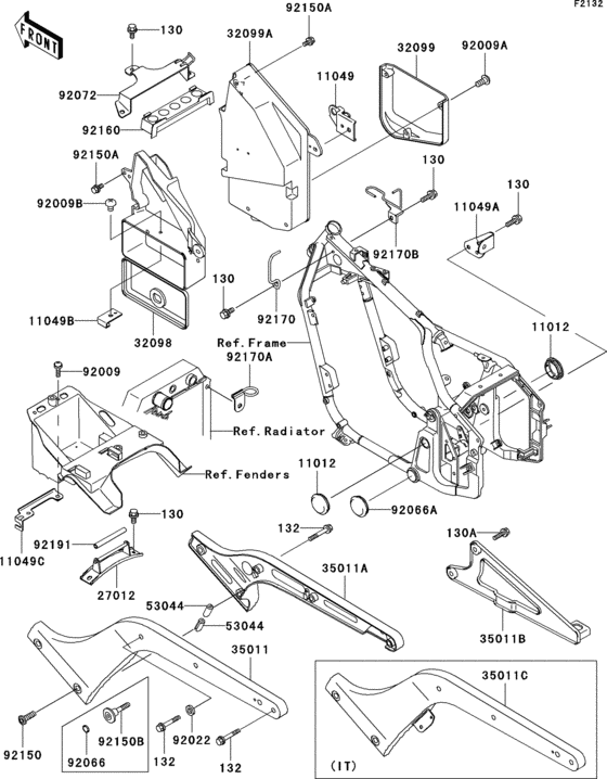 VN800 Короб для АКБ