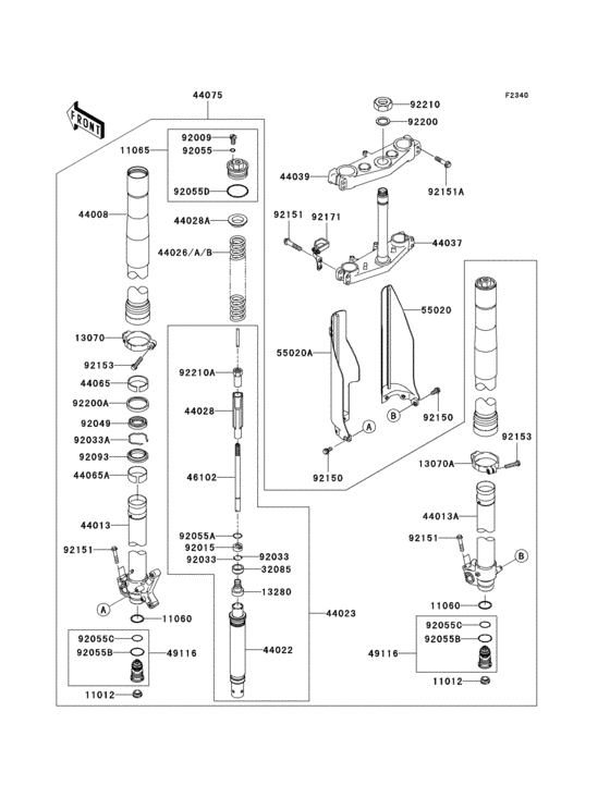 Front fork(1/2)
