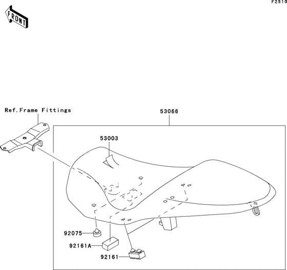 ZR750 Сиденье