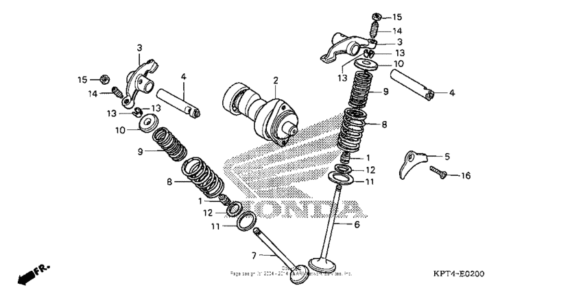 Camshaft + valve (1)