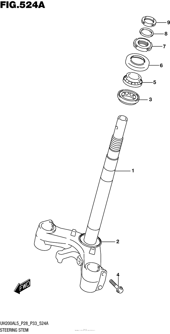 Steering Stem (Uh200Al5 P28)