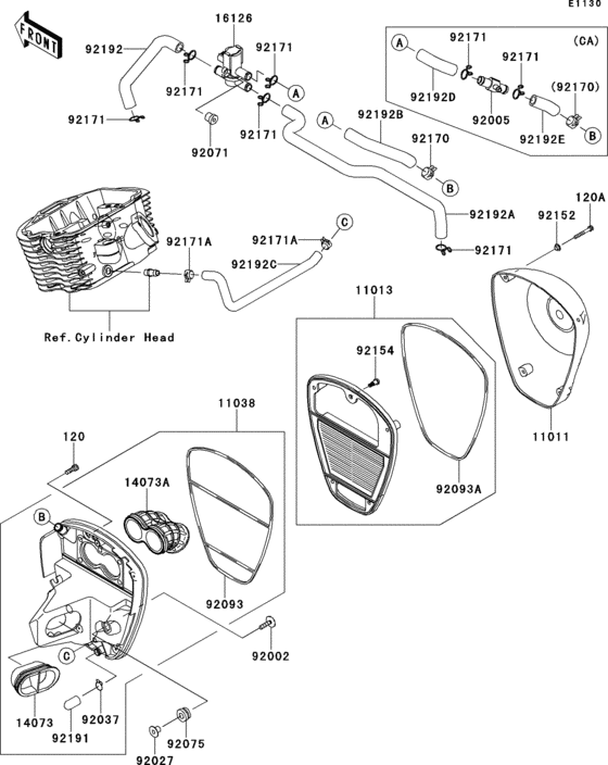VN900 Воздушный фильтр