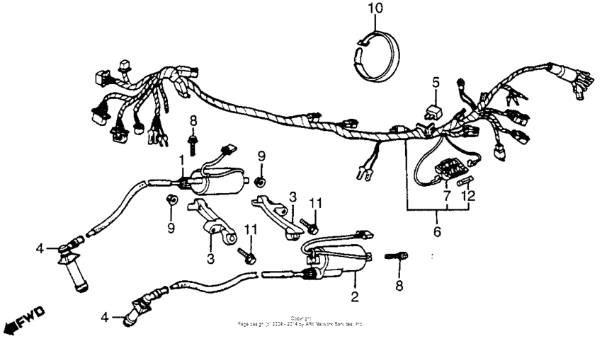 Wire harness + ignition coil