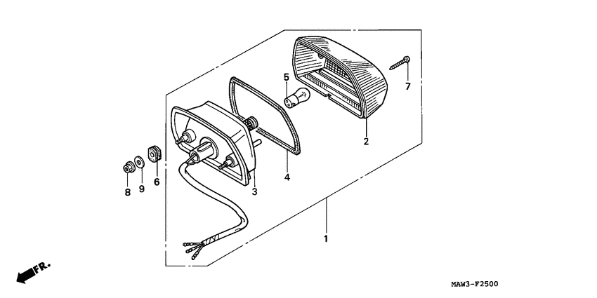 Taillight unit ass`y