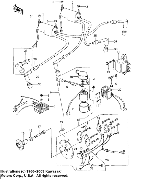 Ignition/regulator/rectifier
