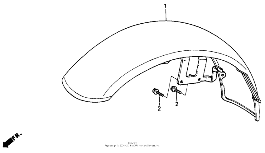 VT600C Переднее крыло