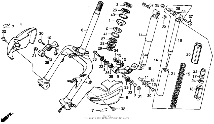 Front fork 85-87