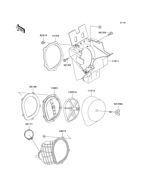 KX125 Воздушный фильтр