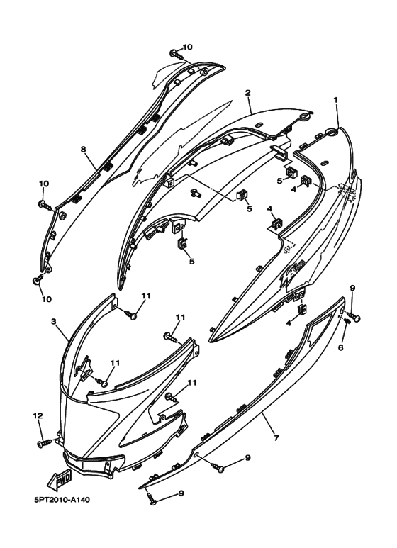 CV50ZR ｻｲﾄﾞｶﾊﾞｰ