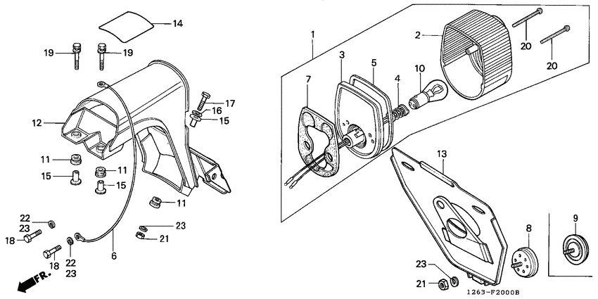 Taillight unit ass`y
