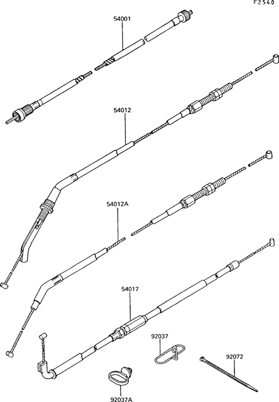 ZG1000 Тросы управления