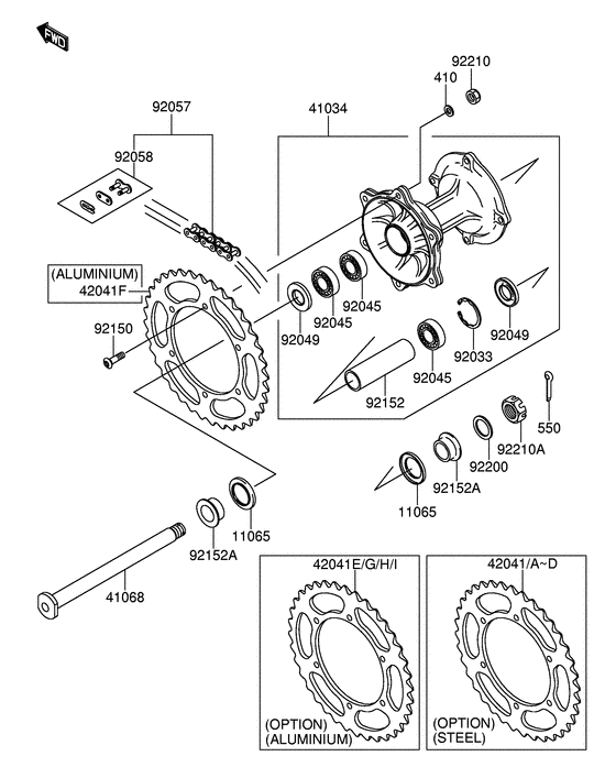 RM-Z250 Задняя втулка