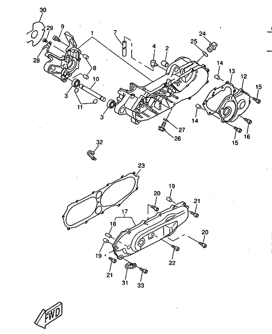 CW50RS Картер двигателя
