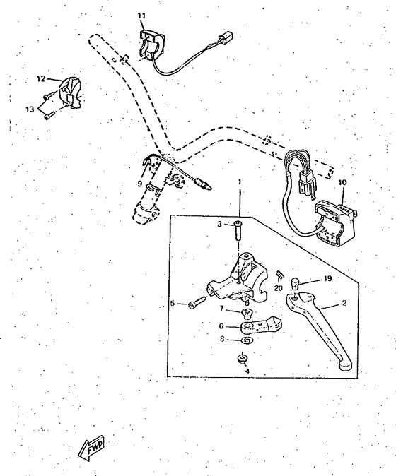 Handle switch. lever