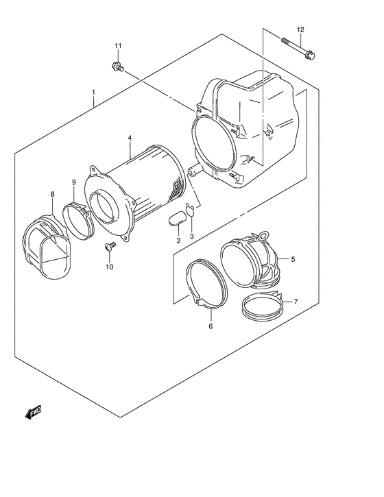 Front air cleaner