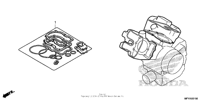 VT1300CS (ABS) Комплекты прокладок