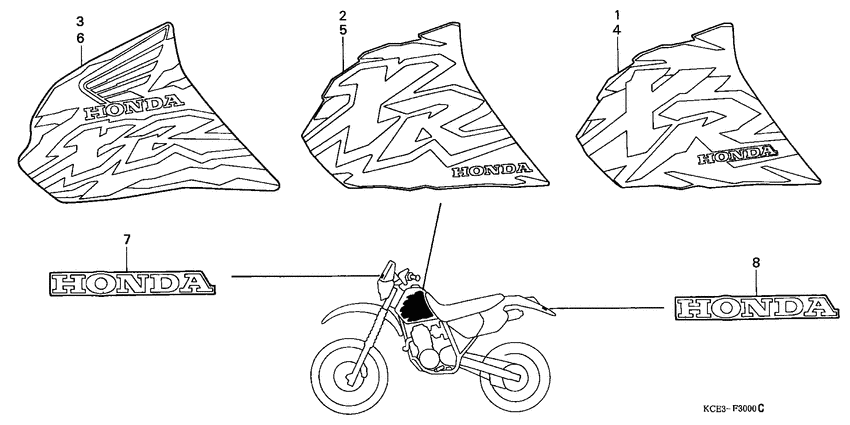 XR250R Label read the manual