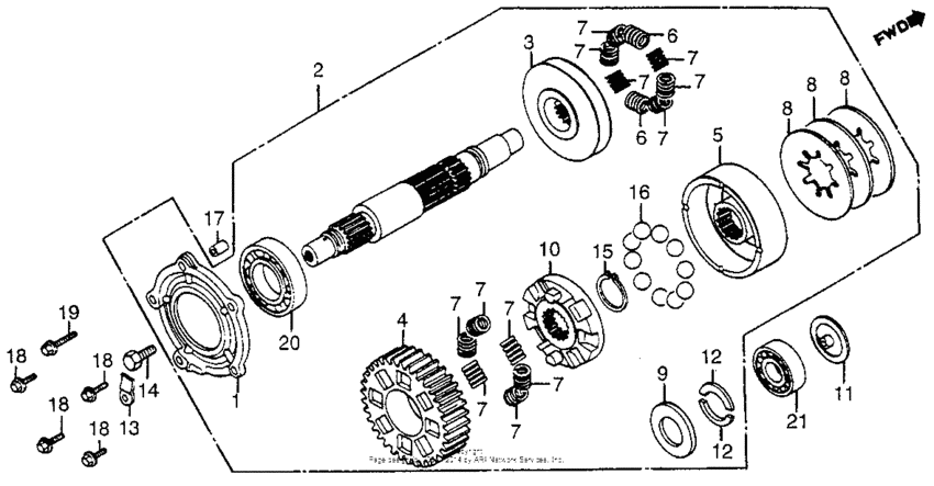 Alternator shaft