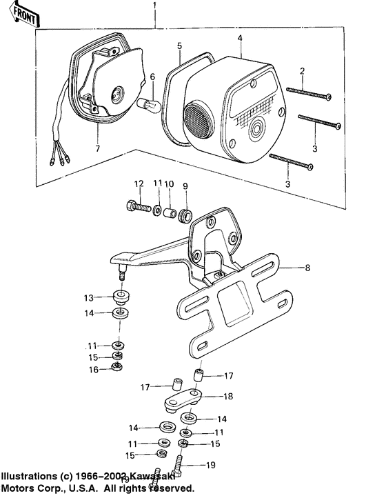 Taillight unit ass`y