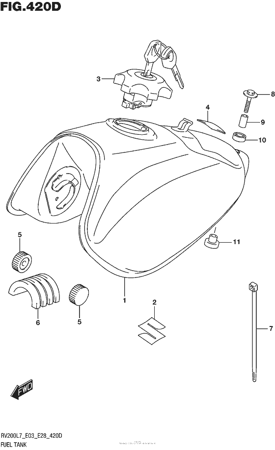 Fuel Tank (For Pgz) (Rv200L7 E03)