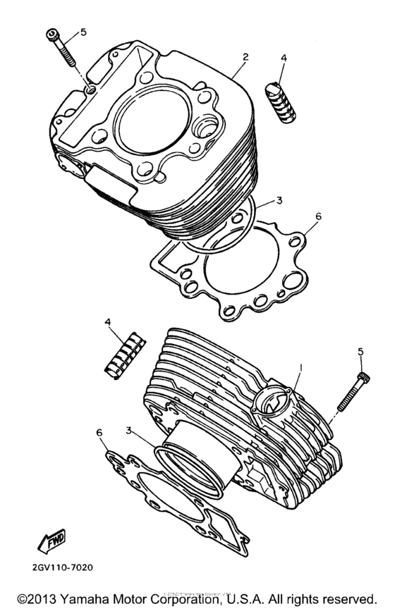 XV535KC Цилиндры