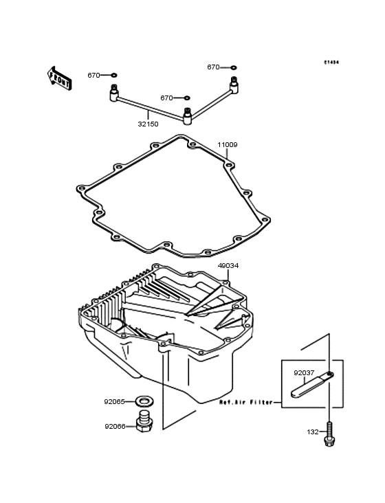 ZX250 Маслянный поддон
